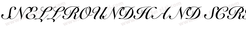 SNELL ROUNDHAND SCRIPT BOLD字体转换